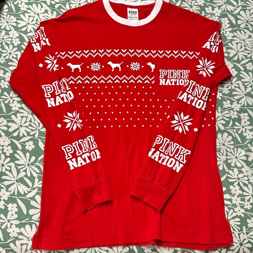 PINK Victoria’s secret Christmas top